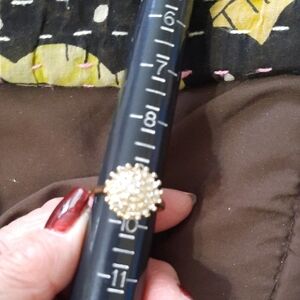 Gold Floral Ring Size 10